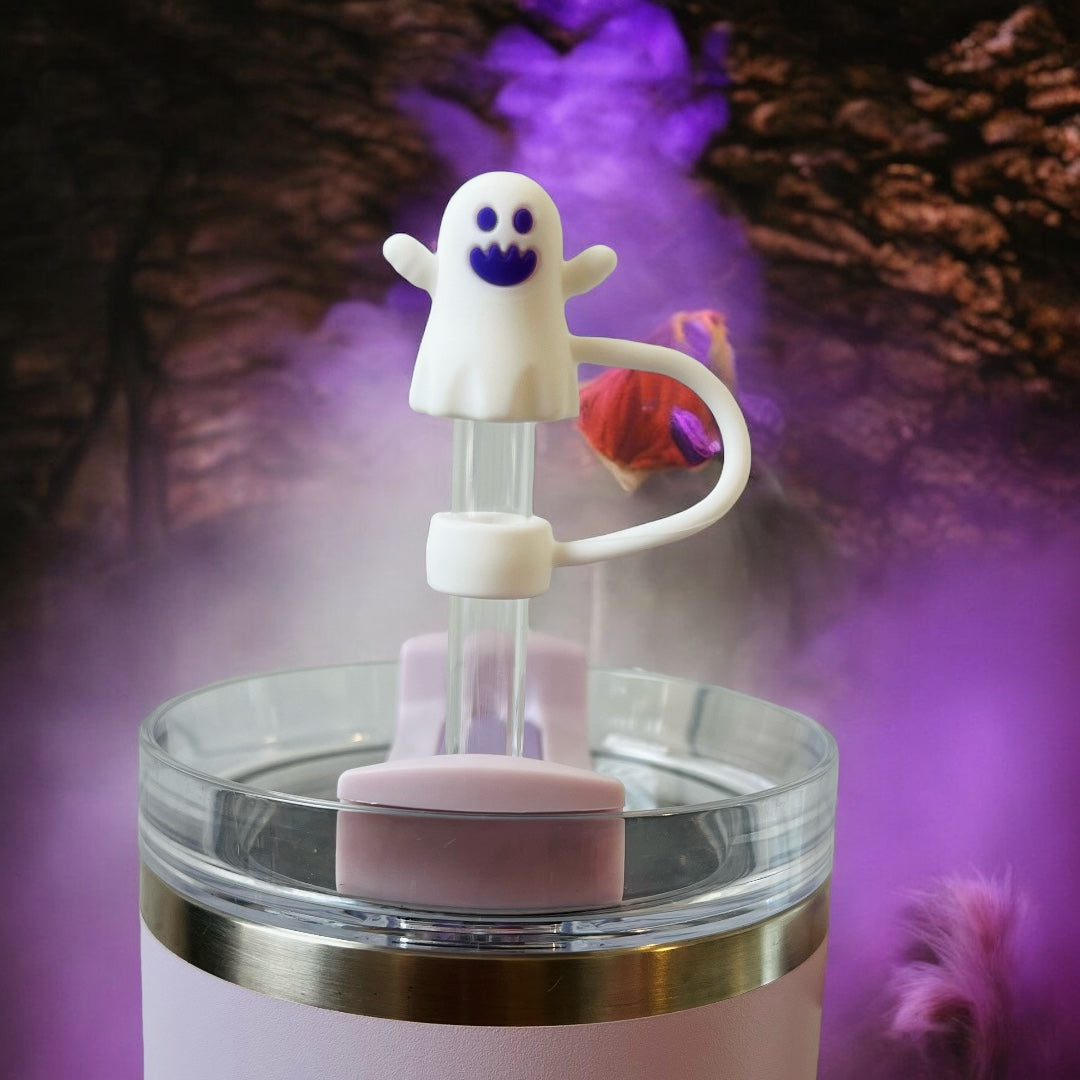 Spooky Ghost Straw Topper