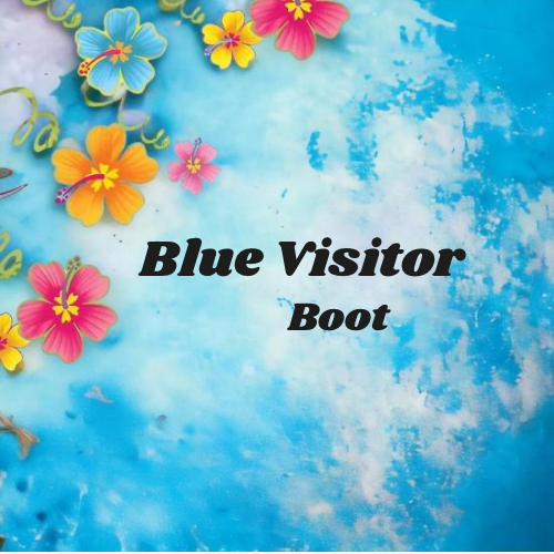 Blue Visitor Donut Boot