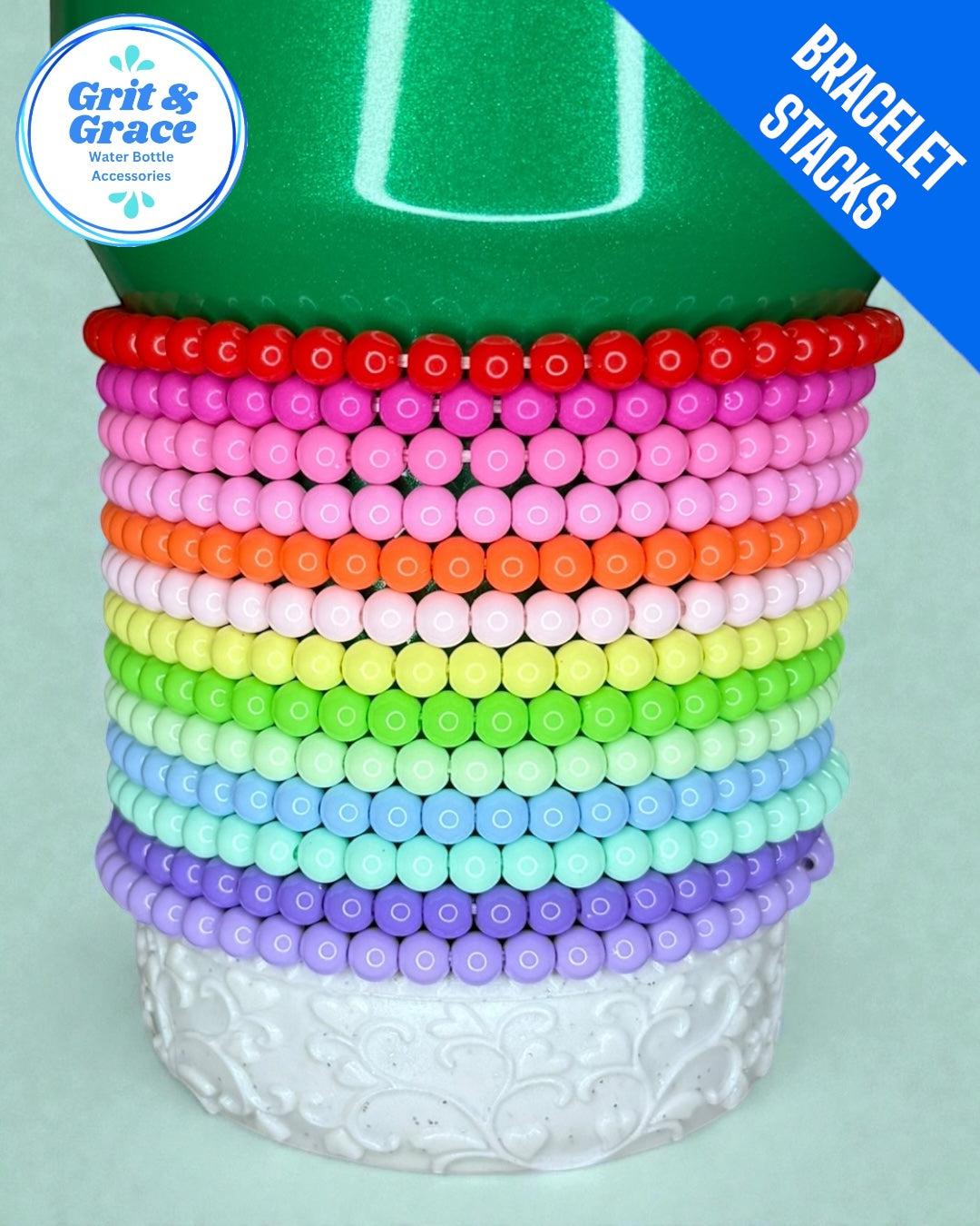 Pastel Slim Stretchy Cup Bracelet