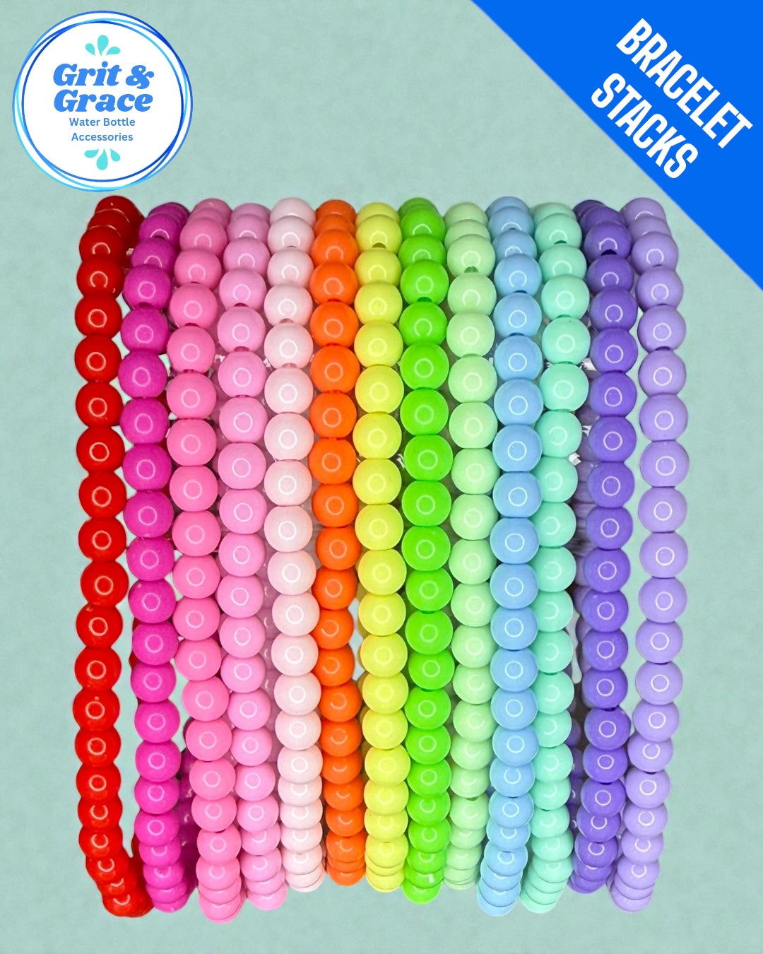 Pastel Slim Stretchy Cup Bracelet