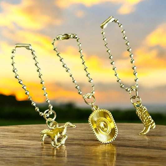 Country Gold Handle Charm