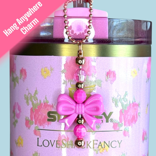 Bubblegum Bow Hang Anywhere Charm