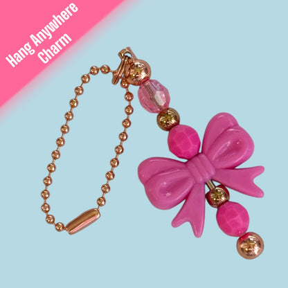 Bubblegum Bow Hang Anywhere Charm