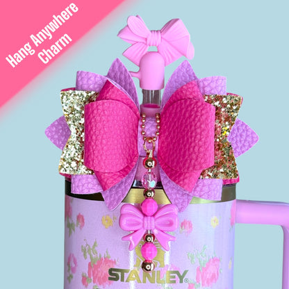 Bubblegum Bow Hang Anywhere Charm