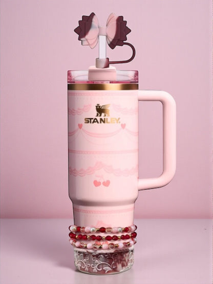 Gracie Victorian Bloom Swirl Straw Topper