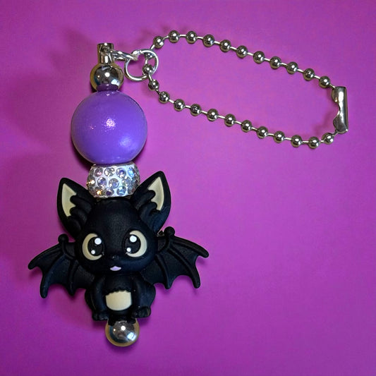 Purple Bat Charm Hang Anywhere Charm