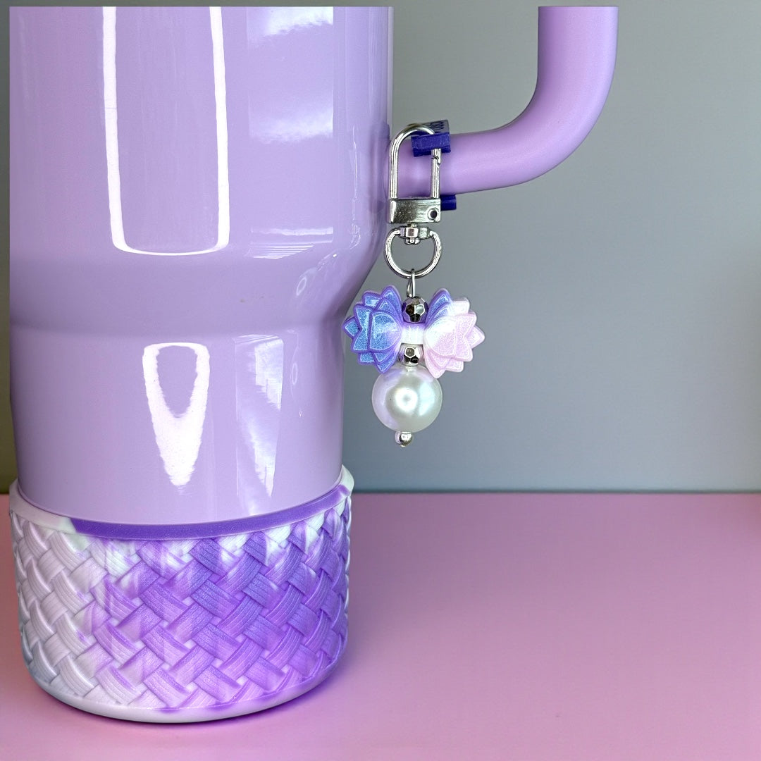 Gracie Mini Straw Bauble - Pearl Sour Grape