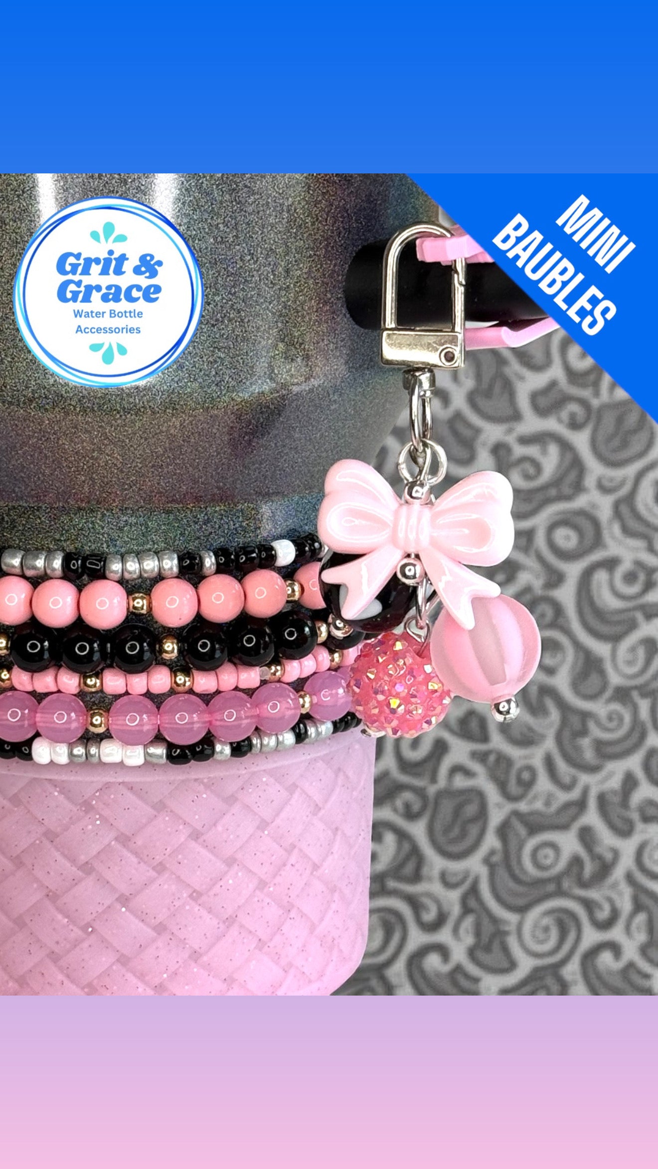 Handwritten Pink Bow