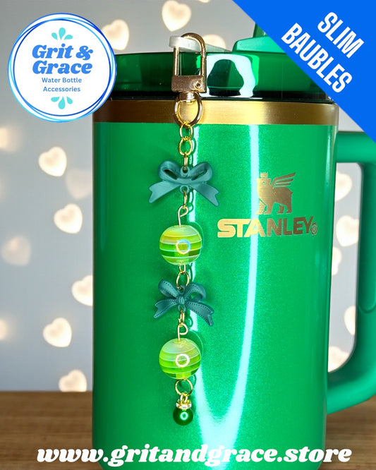 Slim Shamrock Stripes Mini Bauble
