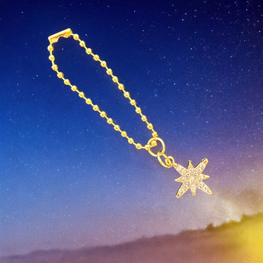 Golden Star Handle Charm