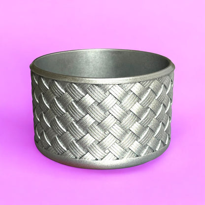 Basketweave Silver Gloss Boot