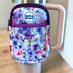 Blooming Hydrangeas Tumbler Wallet Pouch