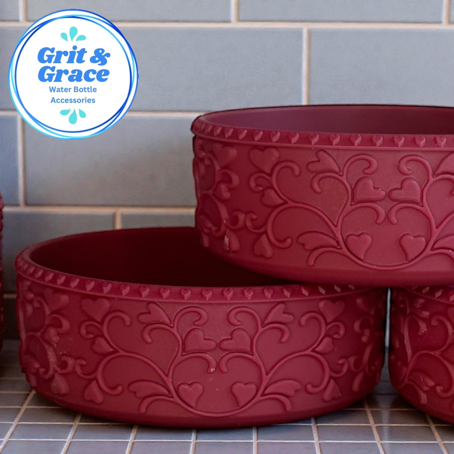 Heart Scroll Merlot Shorty Boot