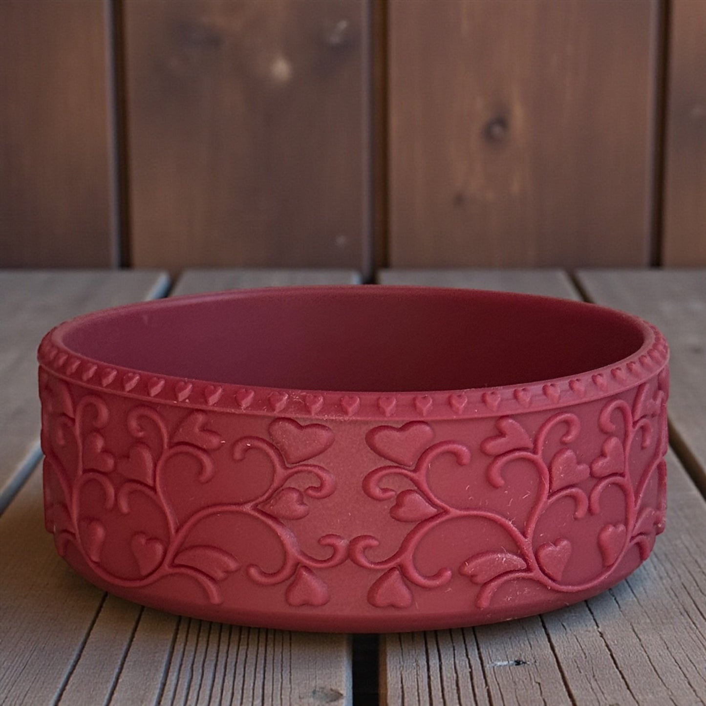 Heart Scroll Merlot Shorty Boot