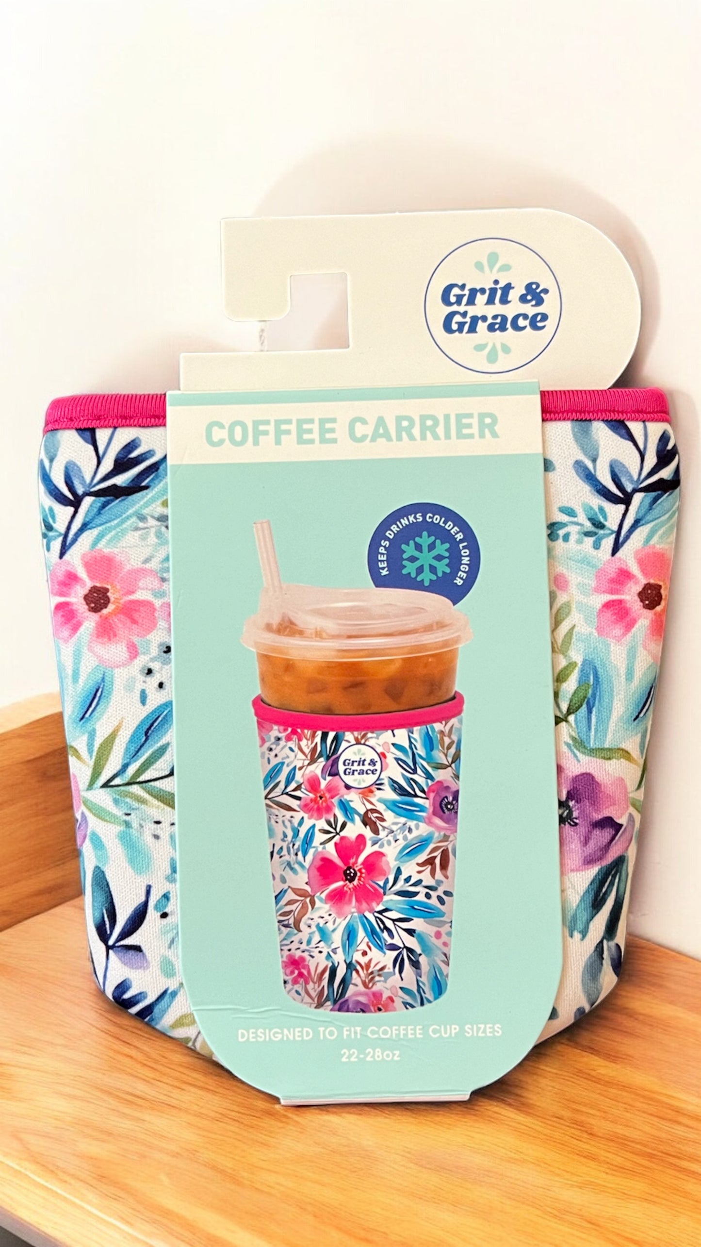 Wildflower Meadow Iced Coffee Carrier