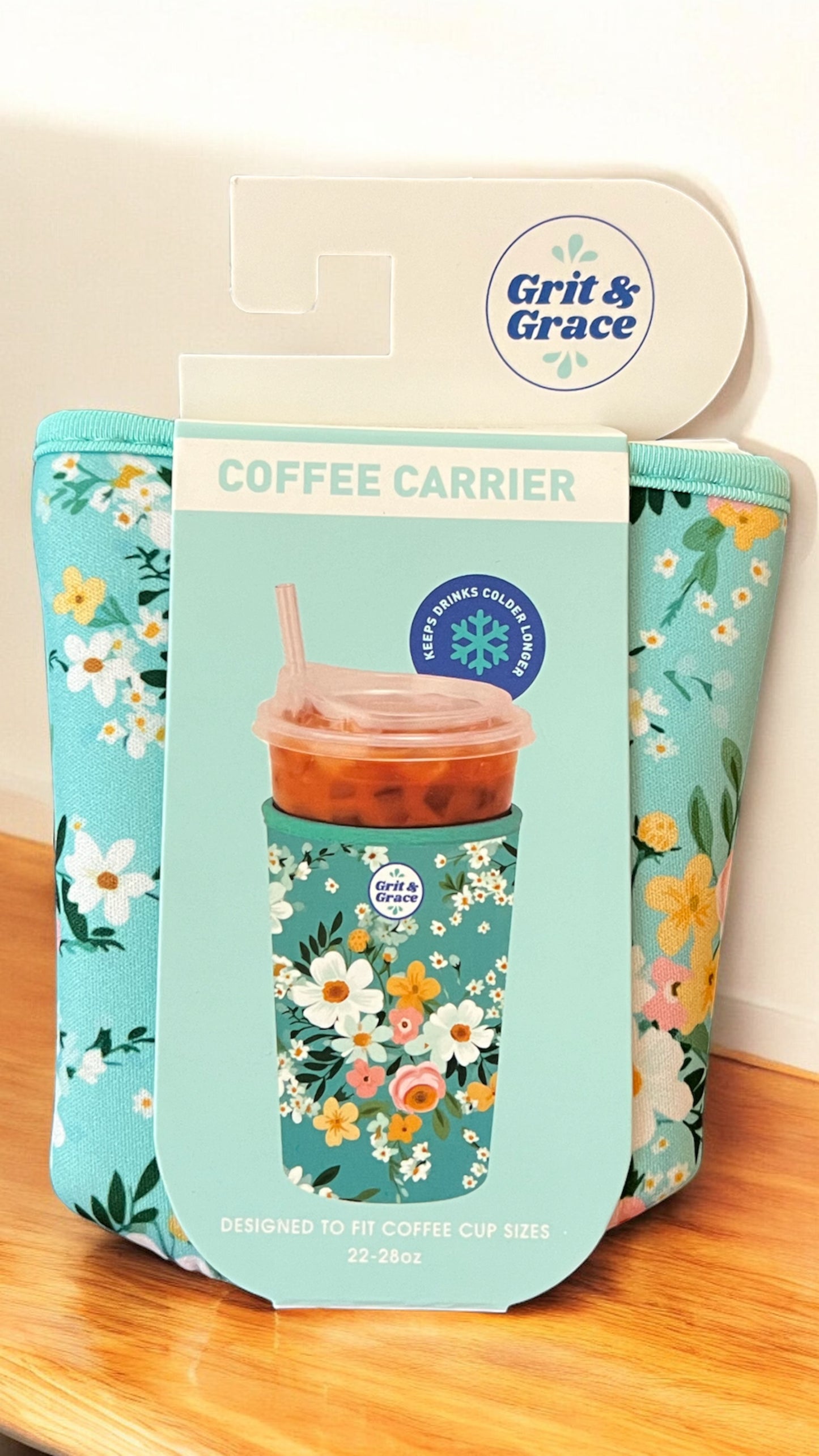 Field of Daisies Iced Coffee Carrier