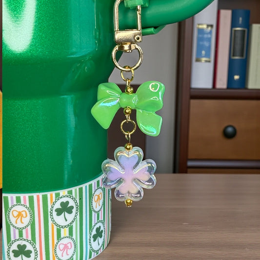 White Shamrock Mini Bauble