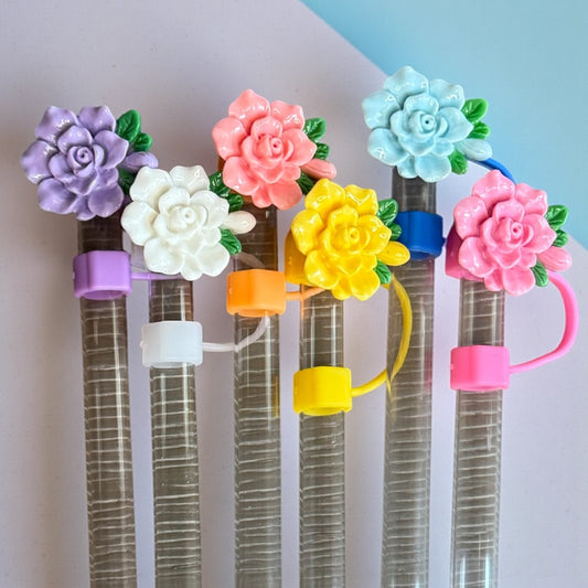 Spring Flower Straw Topper