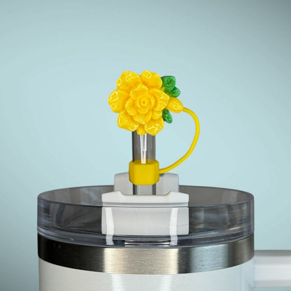 Spring Flower Straw Topper