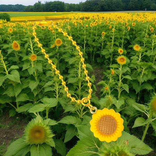 Sunflower Handle Charm