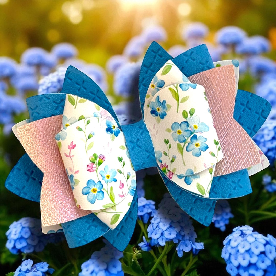 Forget Me Not Matte Bow