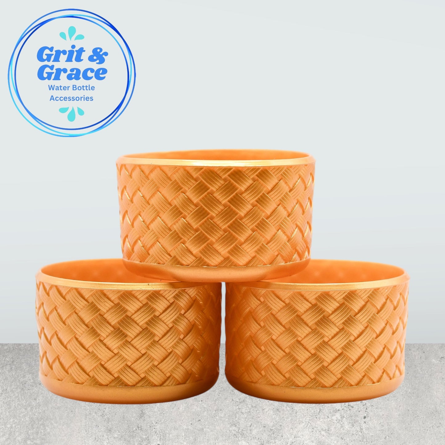 Basketweave Gold Gloss Boot