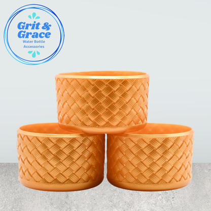 Basketweave Gold Gloss Boot