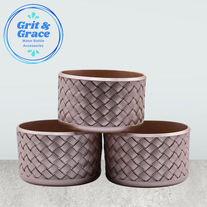 Basketweave Champagne Boot
