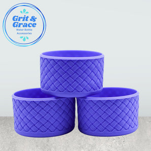 Basketweave Bright Cornflower Purple Boot