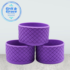 Basketweave Purple Boot
