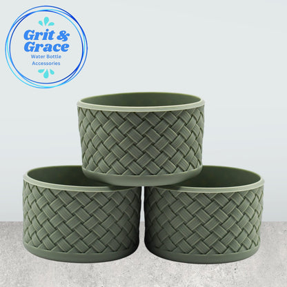 Basketweave Sage Green Boot