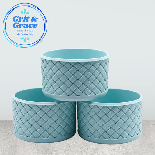 Basketweave Pearlescent Blueberry Milk Boot