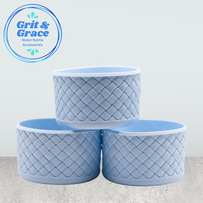 Basketweave Baby Blue Boot