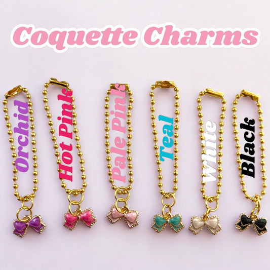 Coquette Mixed Color Bow Handle Charm