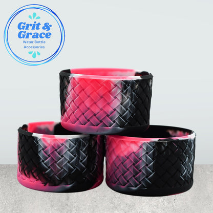 Basketweave Pink Halloween Swirl Boot