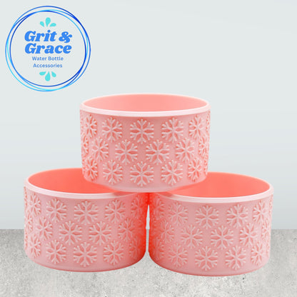 Snowflake Textured Pearlescent Petal Pink Boot