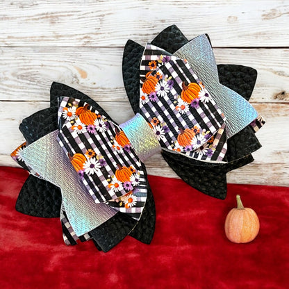 Plaid Pumpkin Bow