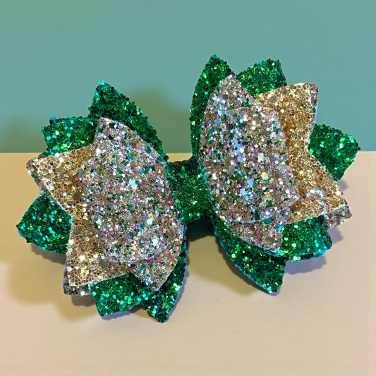 St. Patrick’s Day Glitter Bow
