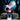 Spellcast Pink Bat Straw Topper