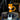 Pumpkin & Ghost Hat Straw Topper