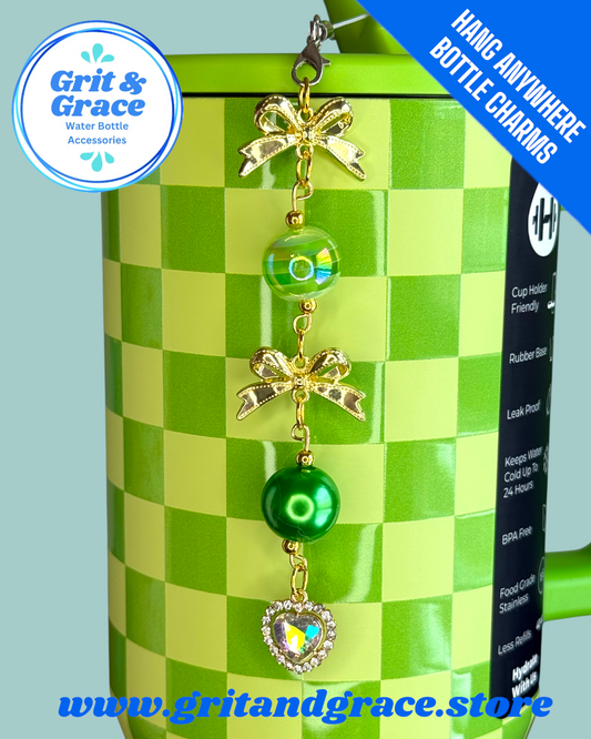 Hang Anywhere Shamrock Stripe Bottle Charm