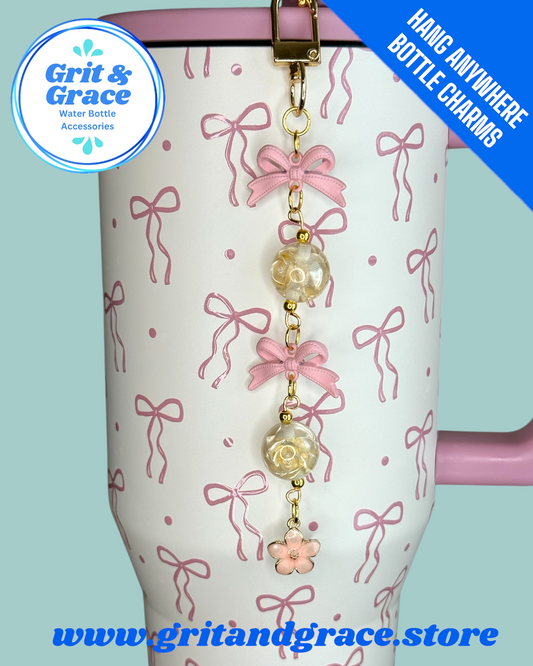 Slim Cream & Pink Coquette Mini Bauble