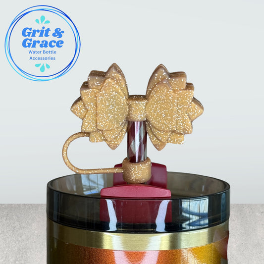 Gracie Copper Magnolia Straw Topper