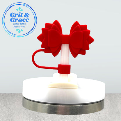 Gracie Red Straw Topper