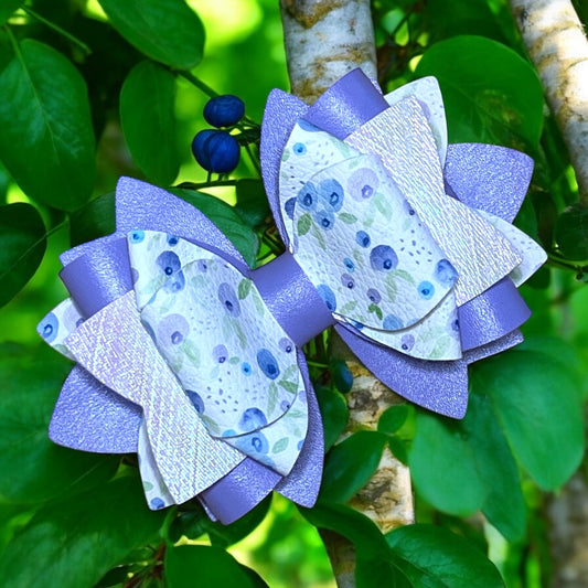 Periwinkle Blueberry Bow