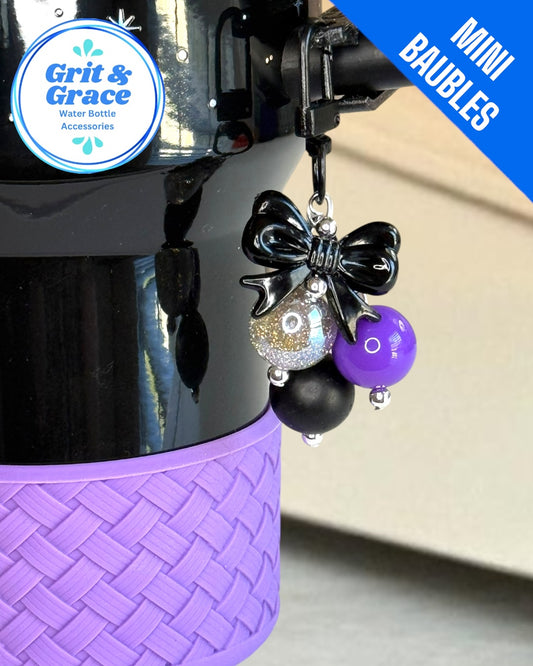 Haunted Harvest Bow Mini Straw Bauble