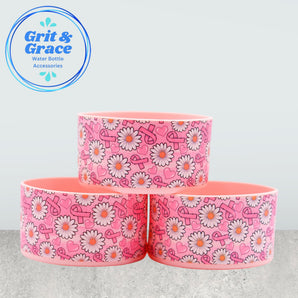 Breast Cancer Daisies Boot