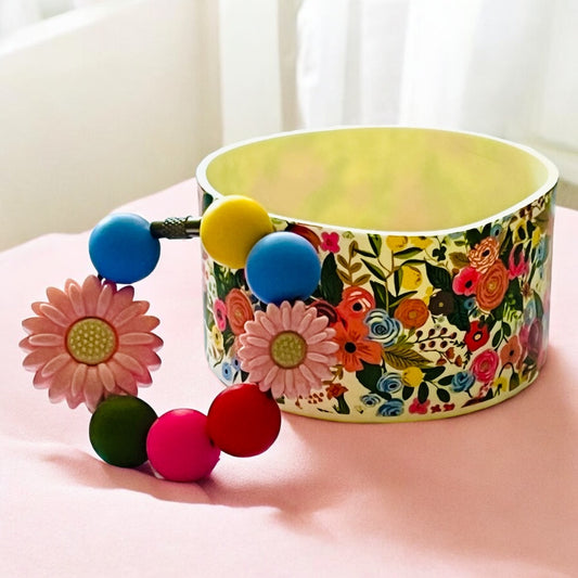 Country Floral Handle Bracelet