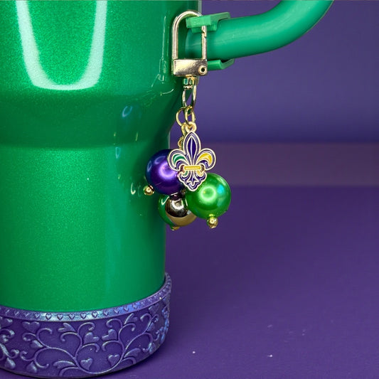 Fleur De Lis Mardi Gras Mini Bauble