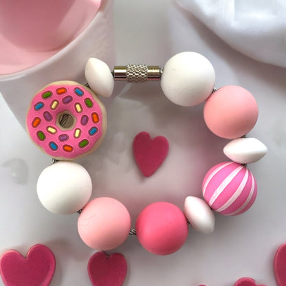 Pink Donut Bracelet